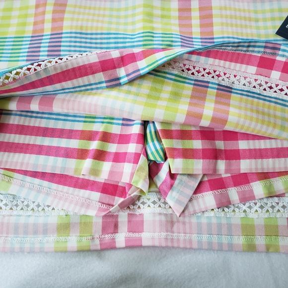 Crown & Ivy Multicolor Plaid Women's Skort - Picture 3 of 5